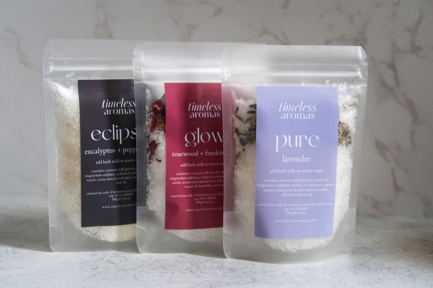 Bath Milk: Eucalyptus + Peppermint, Aromatherapy Bath Salts
