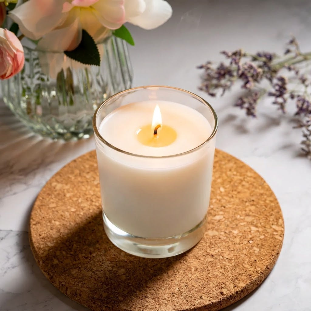 White Label Candles - Large 300ml Clear Glass Candle Jar