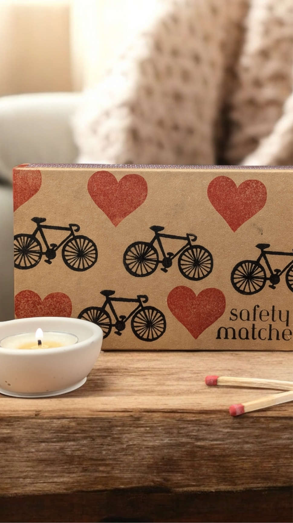 XL 15cm Luxury Love Bike Matches