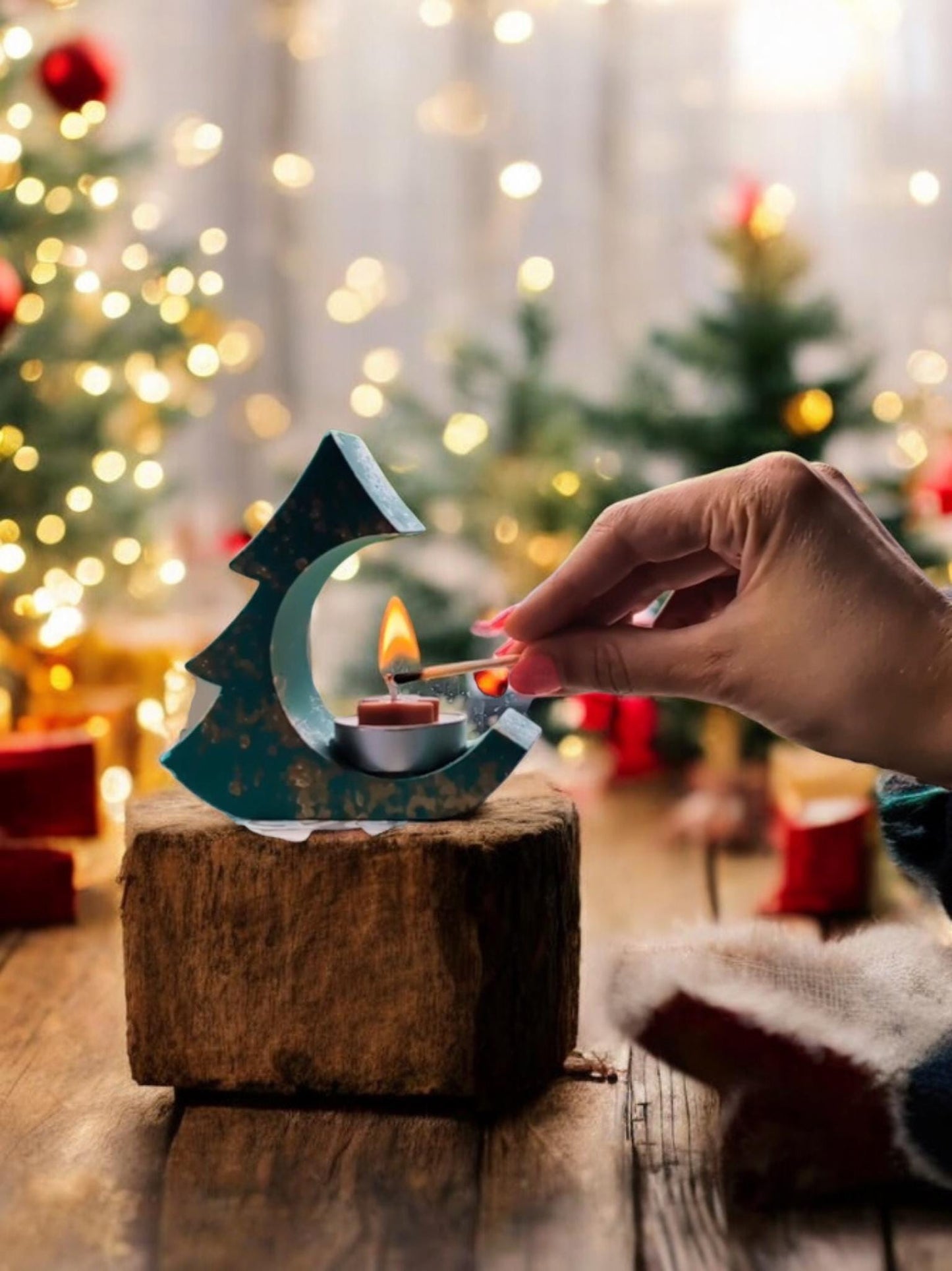 Christmas Tree Tealight Holder