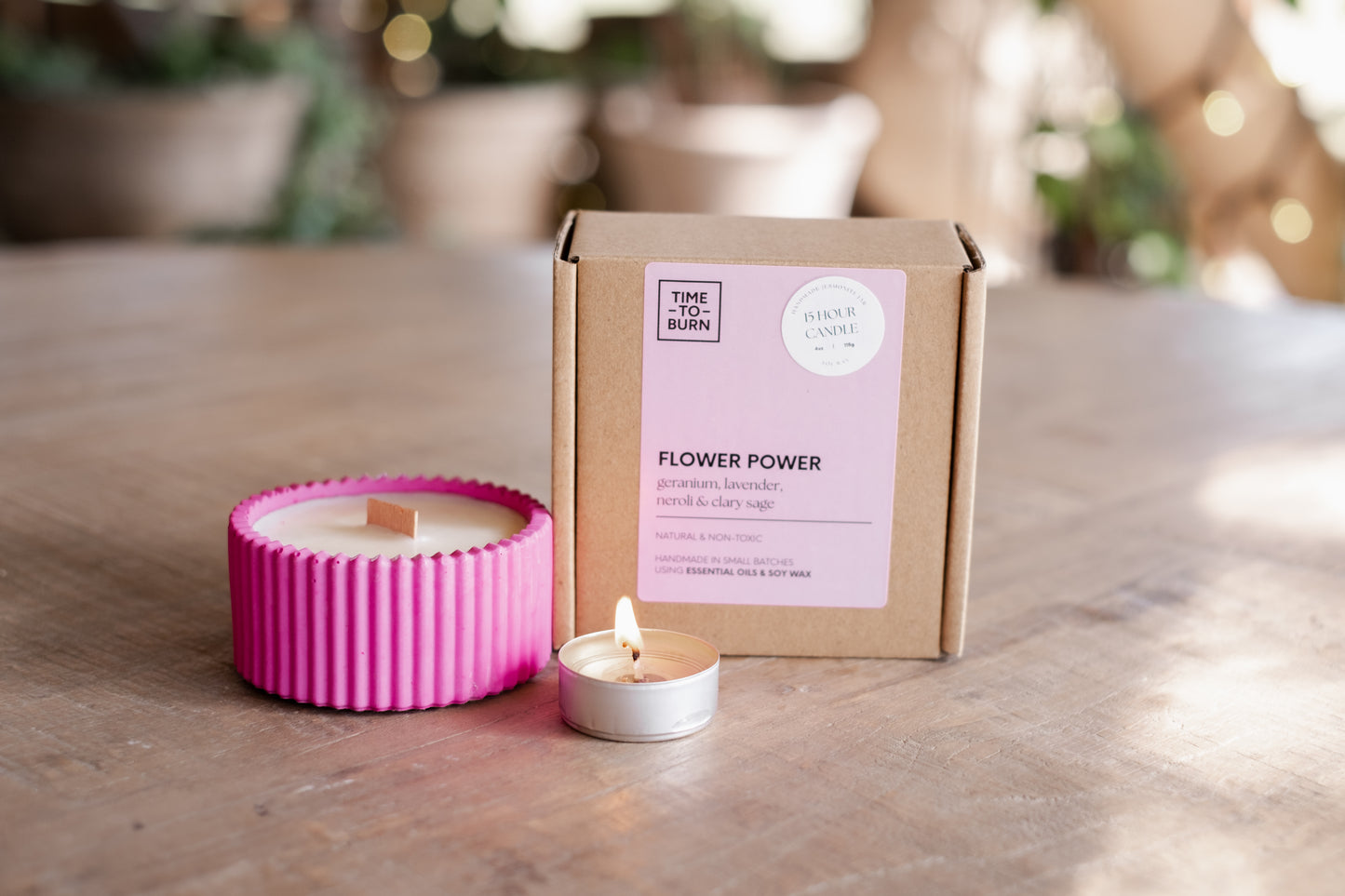 Flower Power - Clary Sage, Neroli, Lavender & Rose Geranium Candles