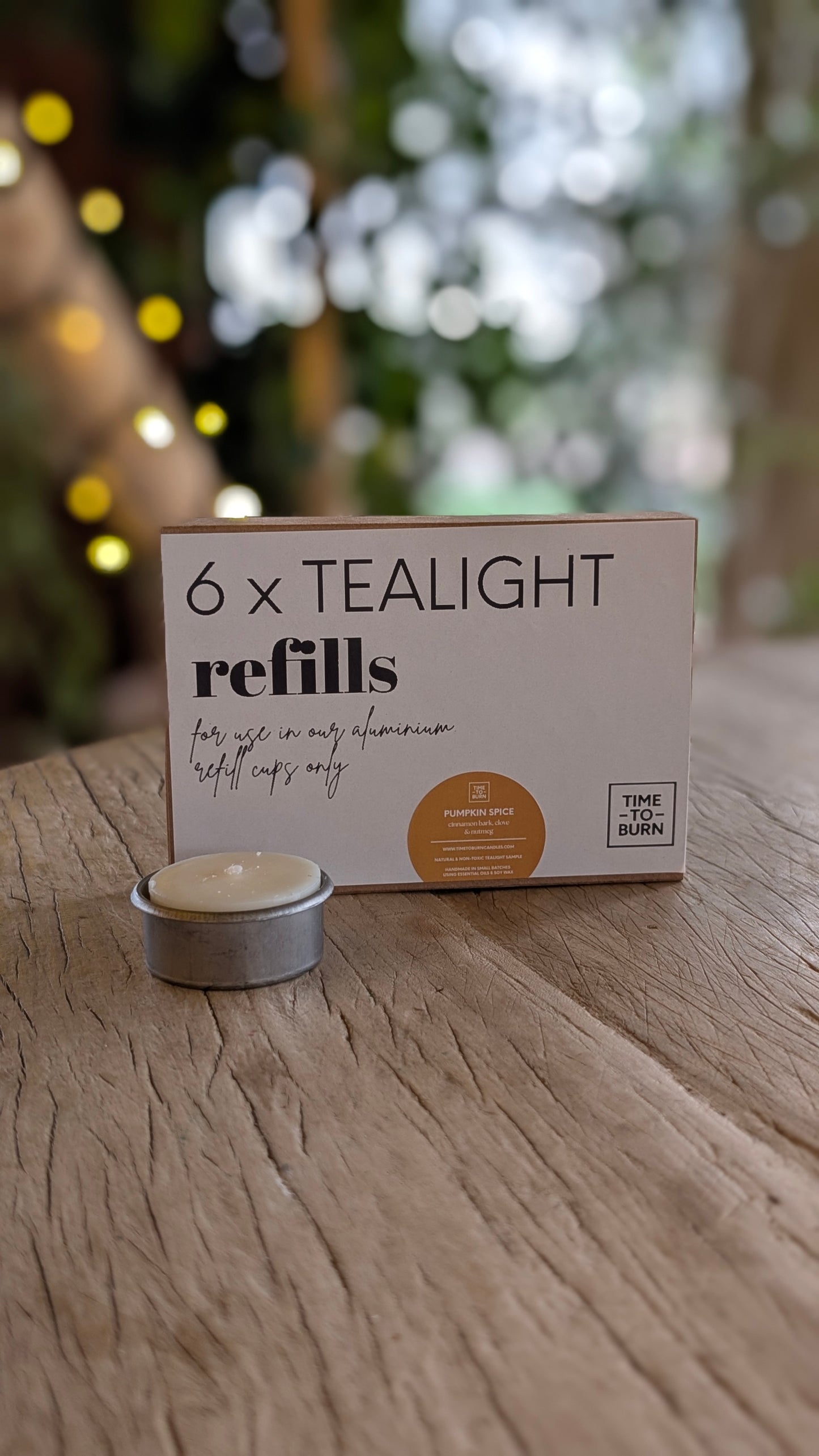 Botanical Soy Wax Tealight Refills - Scented or Unscented
