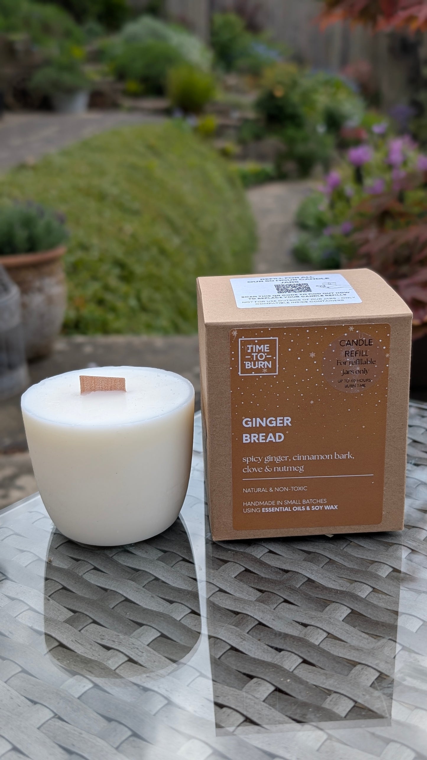 Gingerbread Amphora Candle Refill