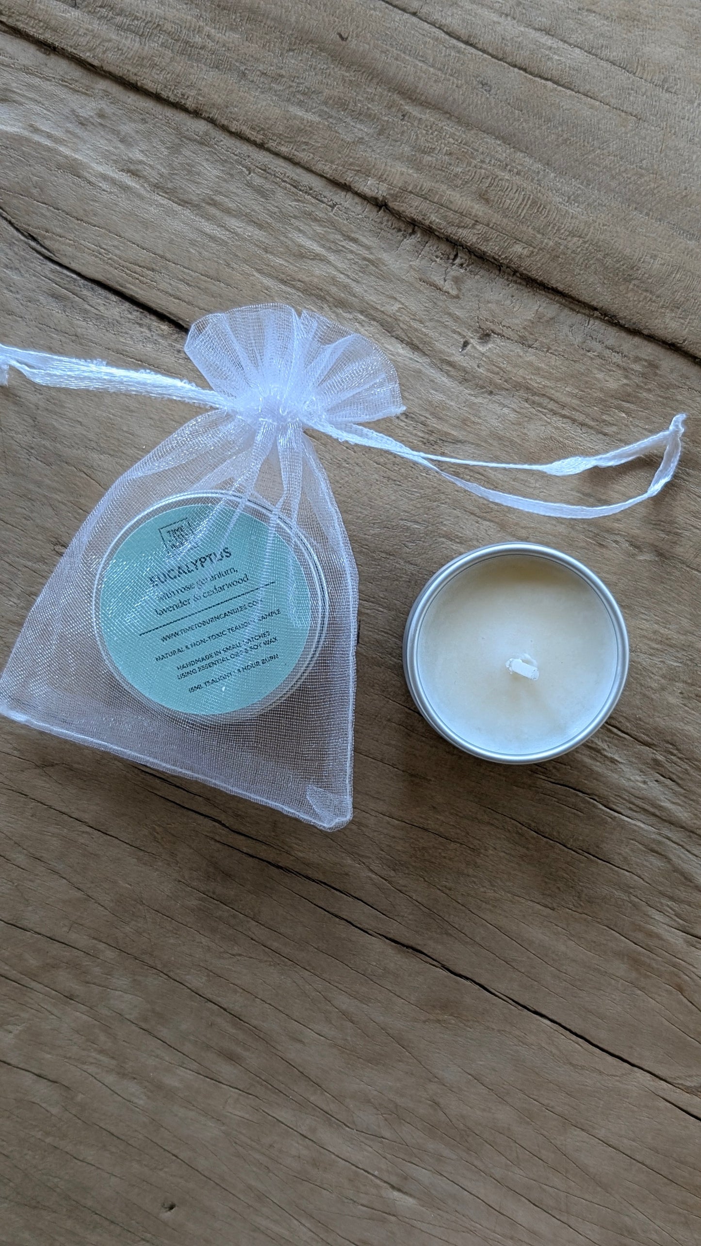 Eucalyptus, Rose Geranium, Cedarwood & Lavender Tealights