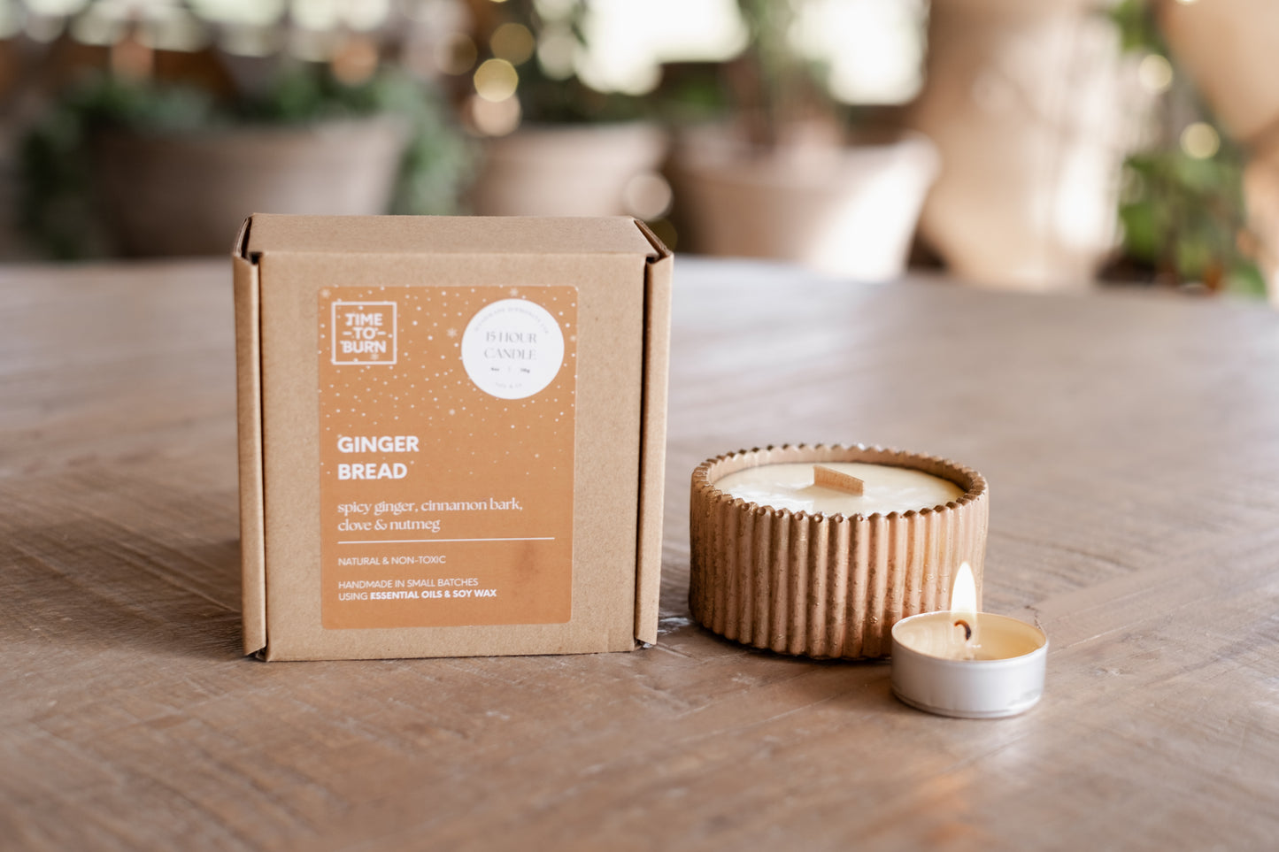 Gingerbread Candles