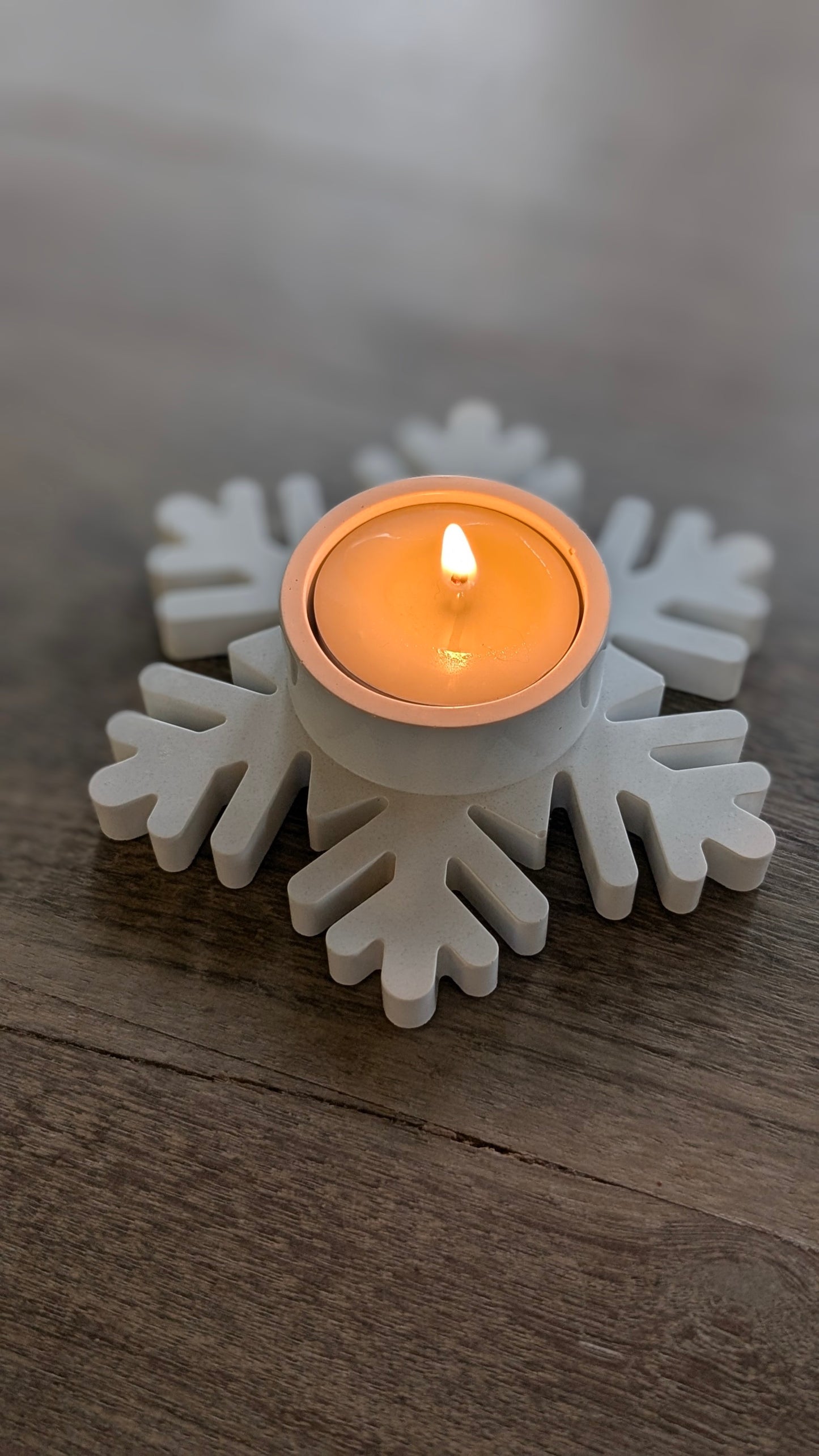 Snowflake Tealight Holders