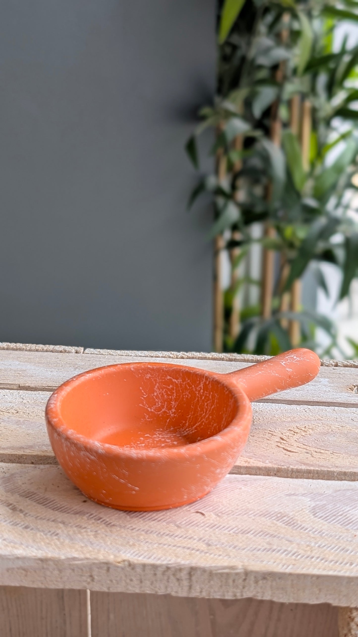Orange & White Tealight Holder