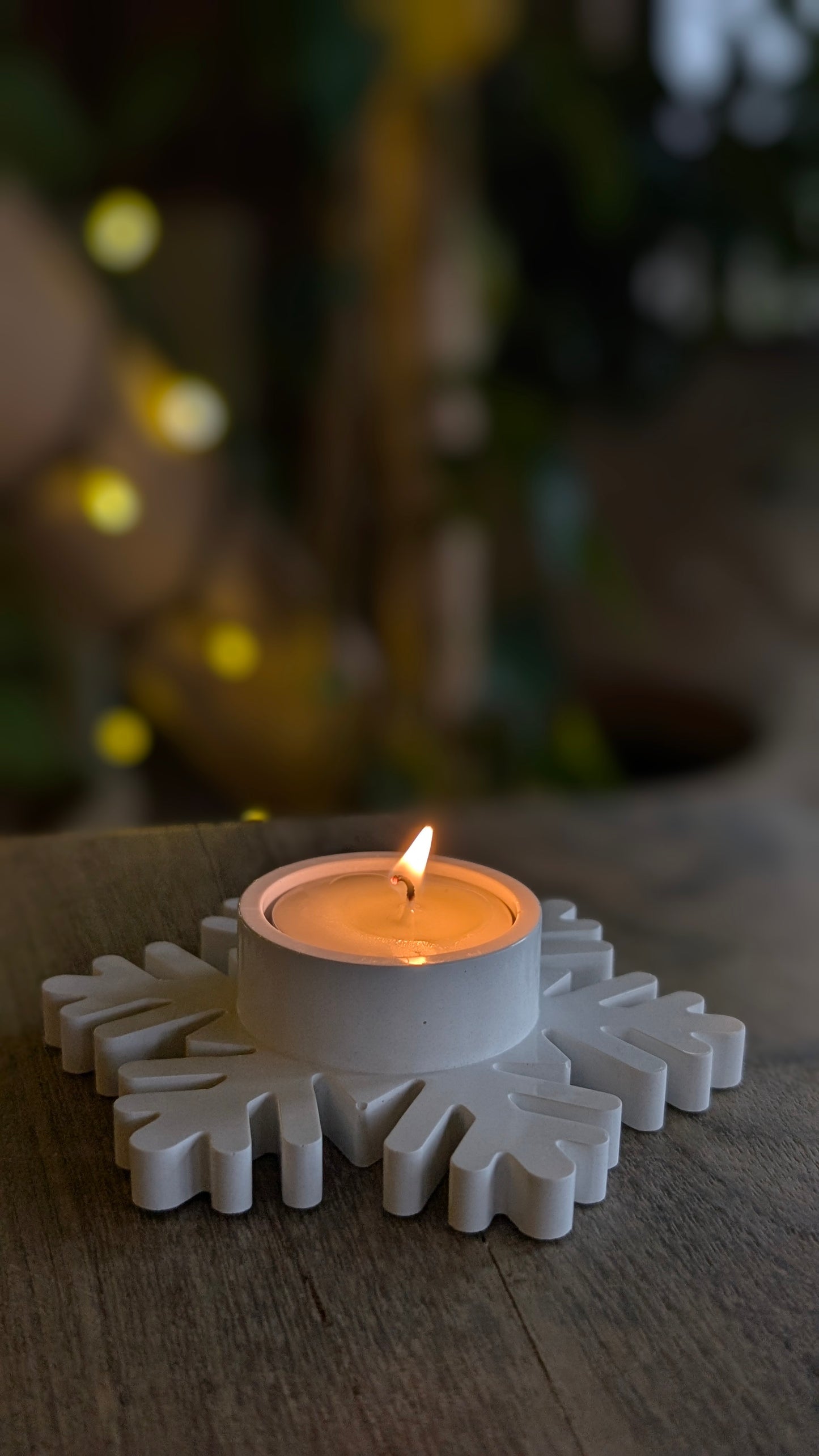 Snowflake Tealight Holders