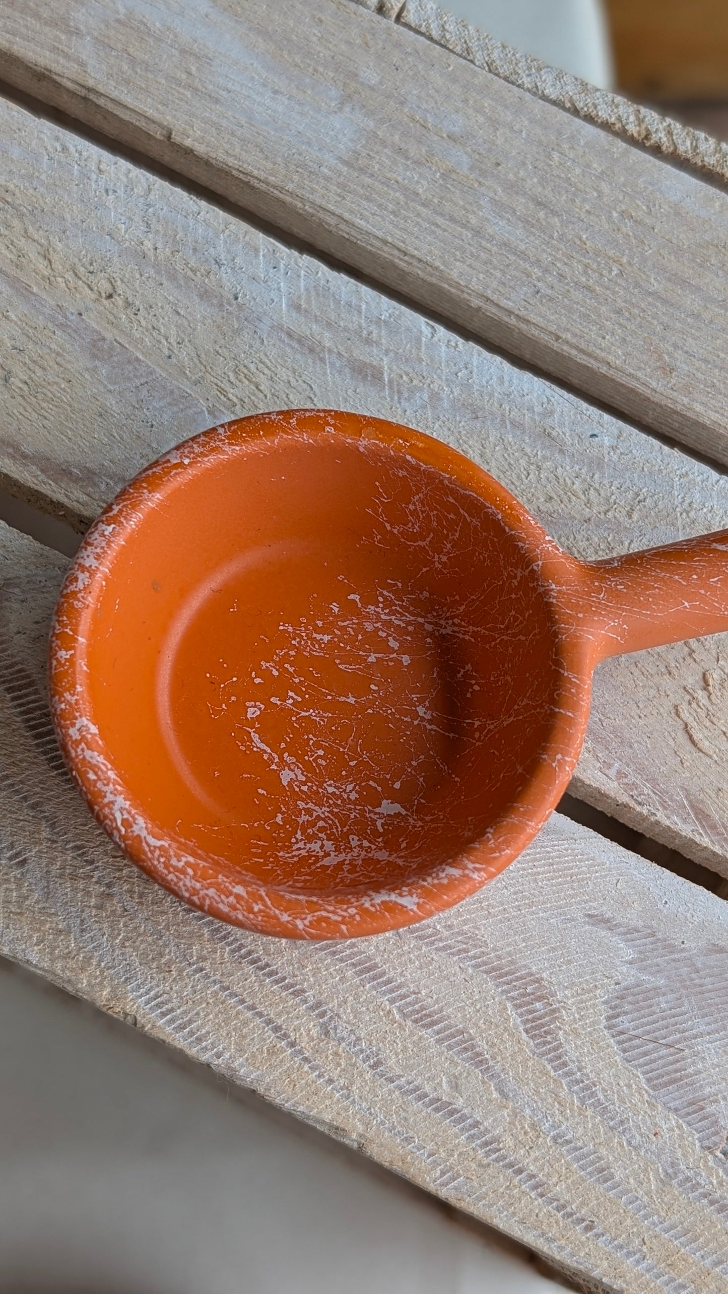 Orange & White Tealight Holder