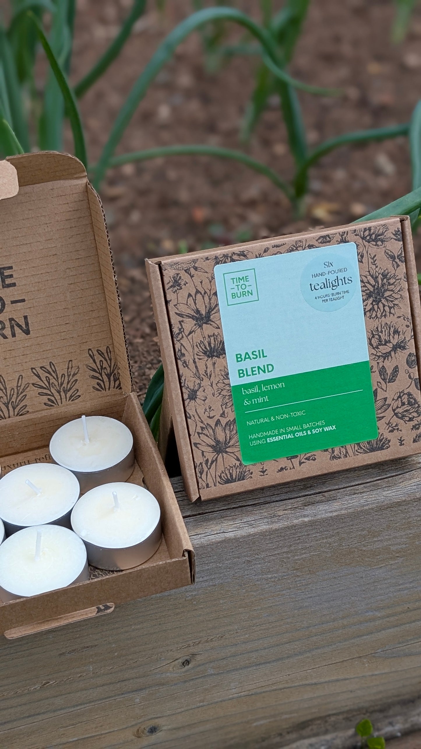 Basil, Lemon & Mint Tealights