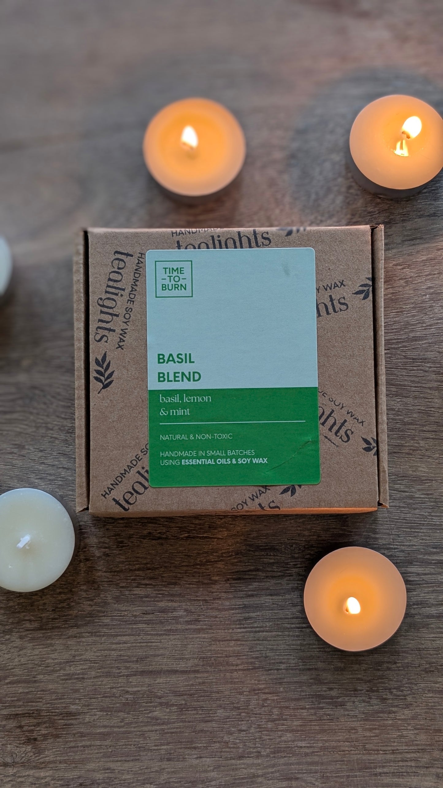 Basil, Lemon, Orange & Mint Tealights