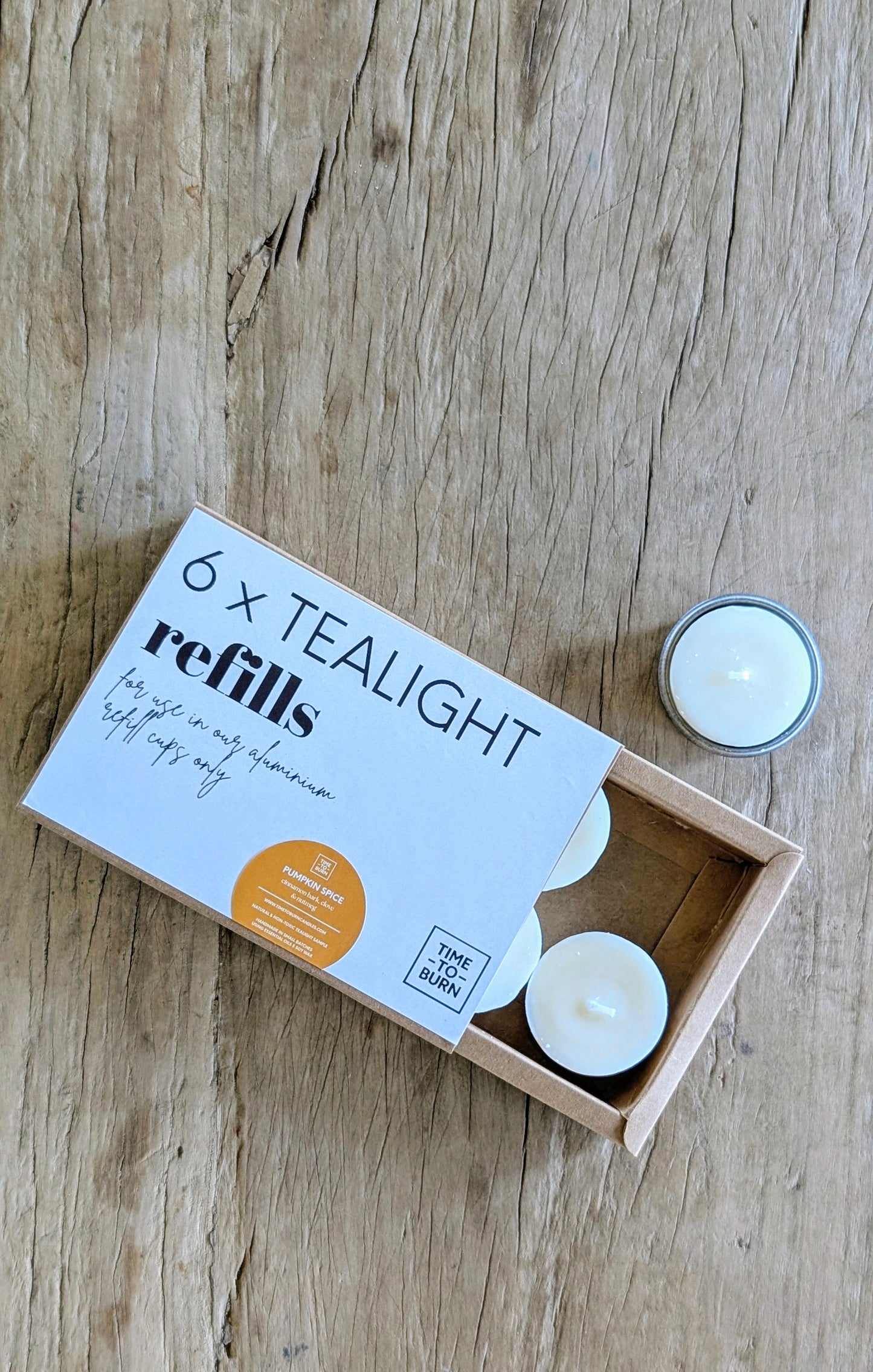 Botanical Soy Wax Tealight Refills - Scented or Unscented