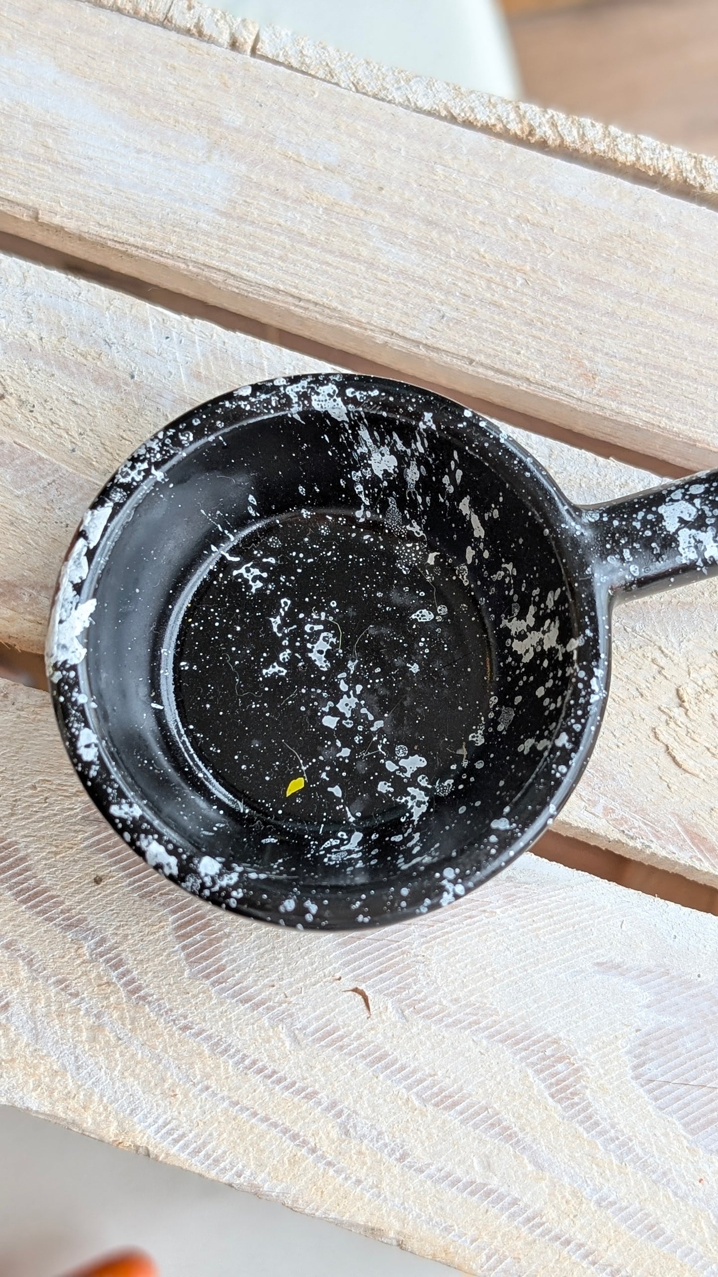 Black & White Marbled Tealight Holder