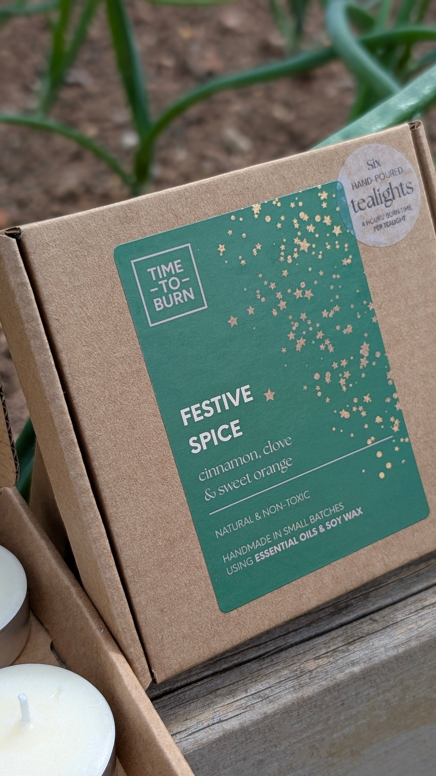 Festive Spice Tealights - Cinnamon Bark, Clove & Sweet Orange