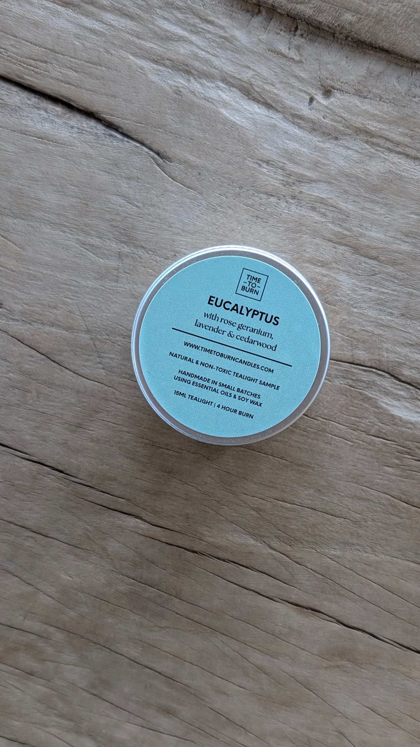 Eucalyptus, Rose Geranium, Cedarwood & Lavender Tealights