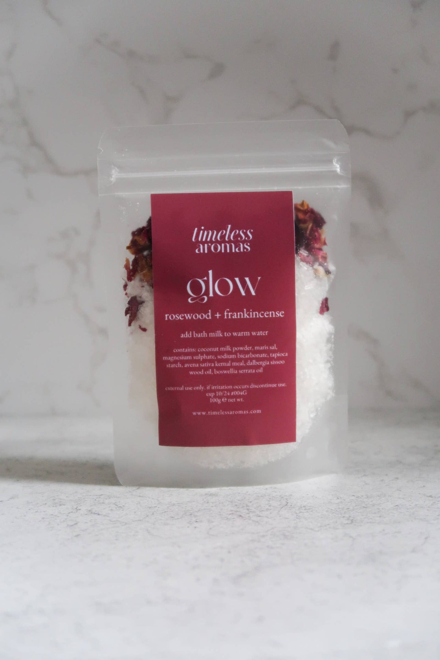 Bath Milk: Rosewood + Frankincense, Aromatherapy Bath Salts