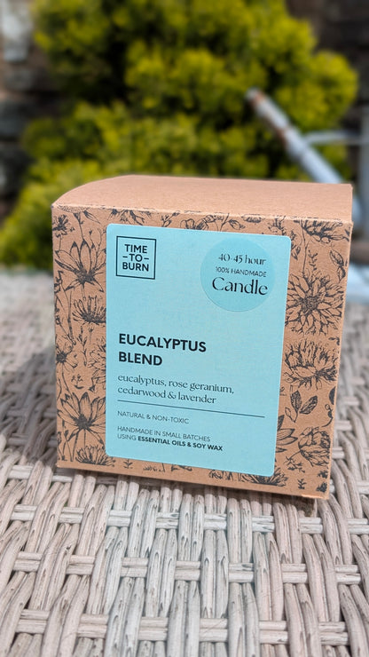 Eucalyptus, Rose Geranium, Lavender & Cedarwood Candles