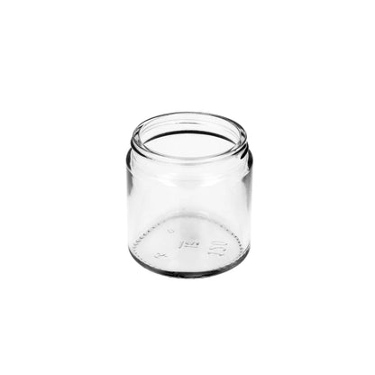 120ml Amber or Clear Glass Candle Jar with Black Lid - WHITE LABEL CANDLES