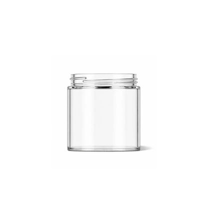 120ml Amber or Clear Glass Candle Jar with Black Lid - WHITE LABEL CANDLES