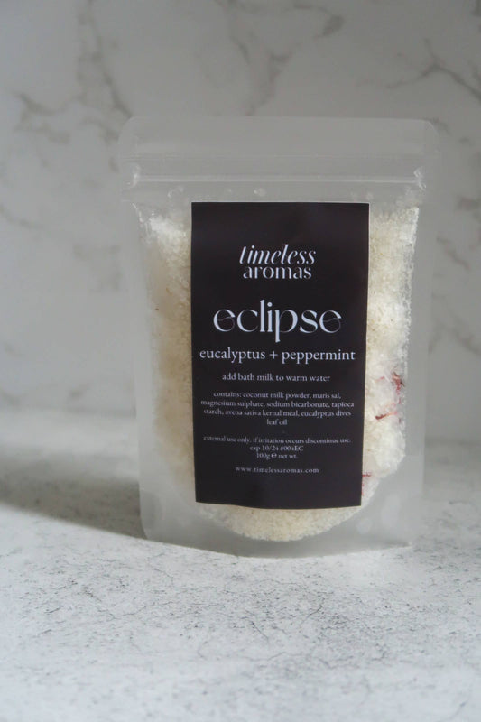 Bath Milk: Eucalyptus + Peppermint, Aromatherapy Bath Salts