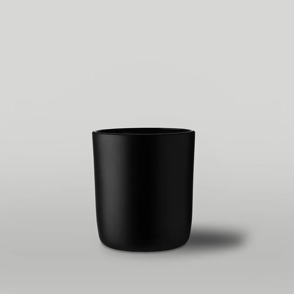 White Label Candles - Large 300ml Black Glass Candle Jar