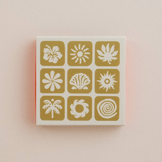 Small Matchbox in Chartreuse - With Mini Orange matches