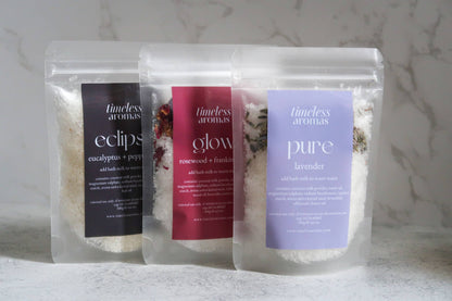 Bath Milk: Eucalyptus + Peppermint, Aromatherapy Bath Salts