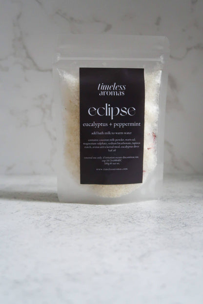 Bath Milk: Eucalyptus + Peppermint, Aromatherapy Bath Salts
