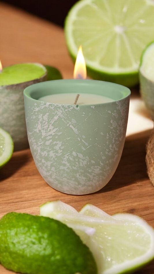 Cucumber & Lime Refillable Soy Candle - 50 Hour