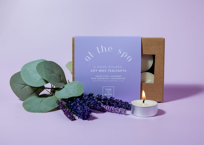 At the Spa: Gift Box of 6 Tealights - Tealights
