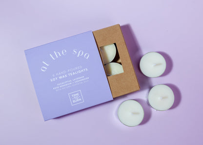 At the Spa: Gift Box of 6 Tealights - Tealights