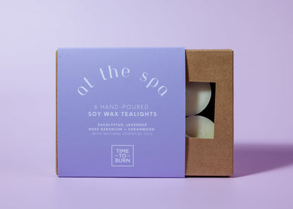 At the Spa: Gift Box of 6 Tealights - Tealights