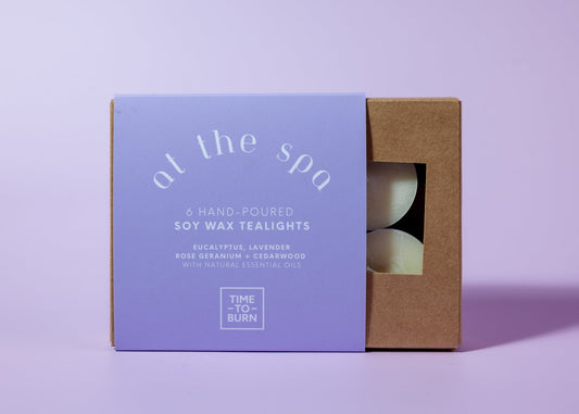 At the Spa: Gift Box of 6 Tealights - Tealights