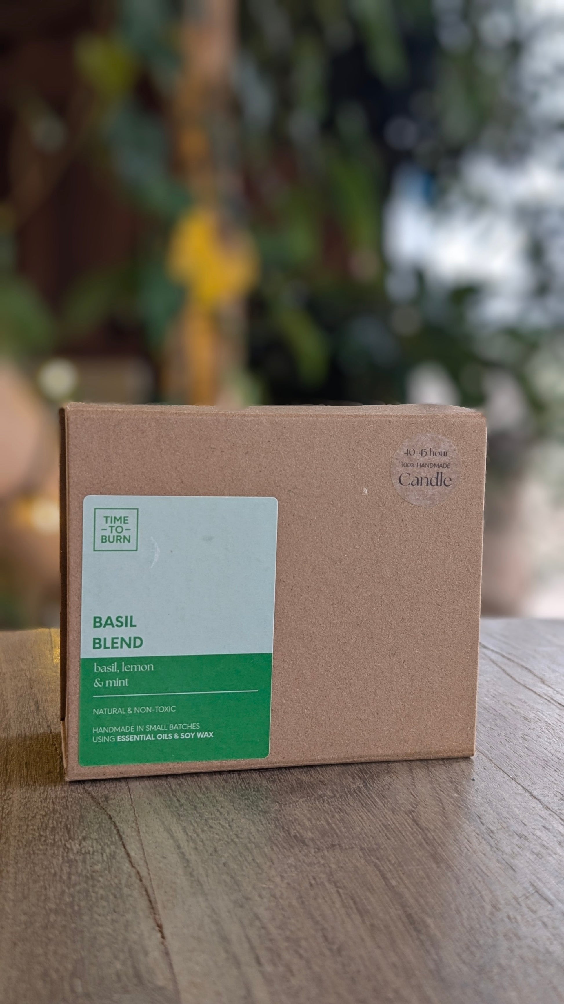 Basil Lemon Mint & Orange 40 Hour Candle - Candle