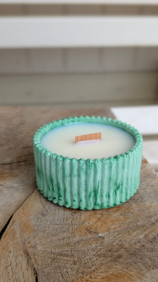 Basil Lemon Mint & Orange Candle 15 Hour Refillable Candle - Candle