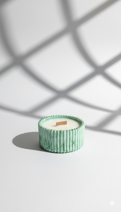 Basil Lemon Mint & Orange Candle 15 Hour Refillable Candle - Candle