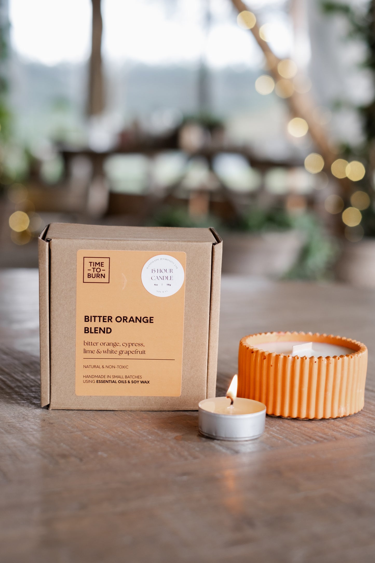 Bitter Orange Cypress & White Grapefruit 15 Hour Refillable Candle - Candle