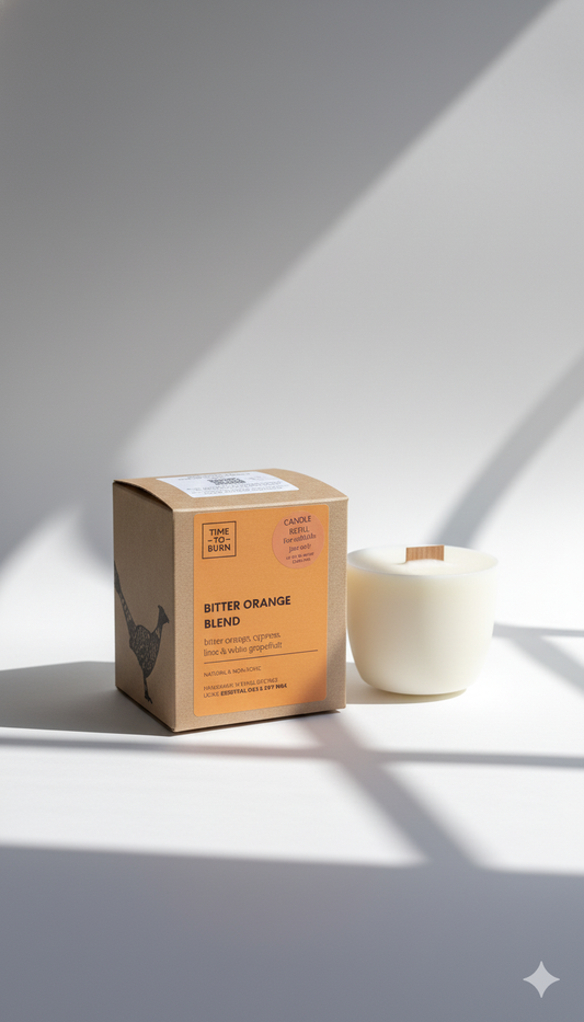 Bitter Orange & Grapefruit Refill for our 40 Hour Candle Jars - Candle Refills
