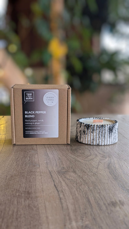 Black Pepper Neroli Nutmeg & Ginger | 15 Hour Refillable Candle - Candle