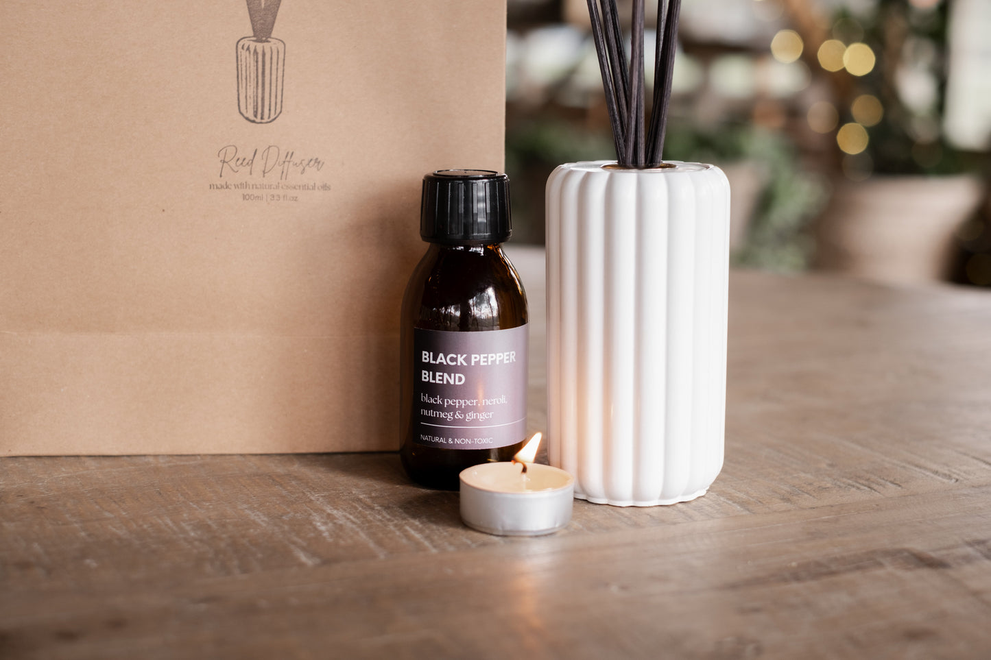 Black Pepper Neroli Nutmeg & Ginger Reed Diffuser - Candle