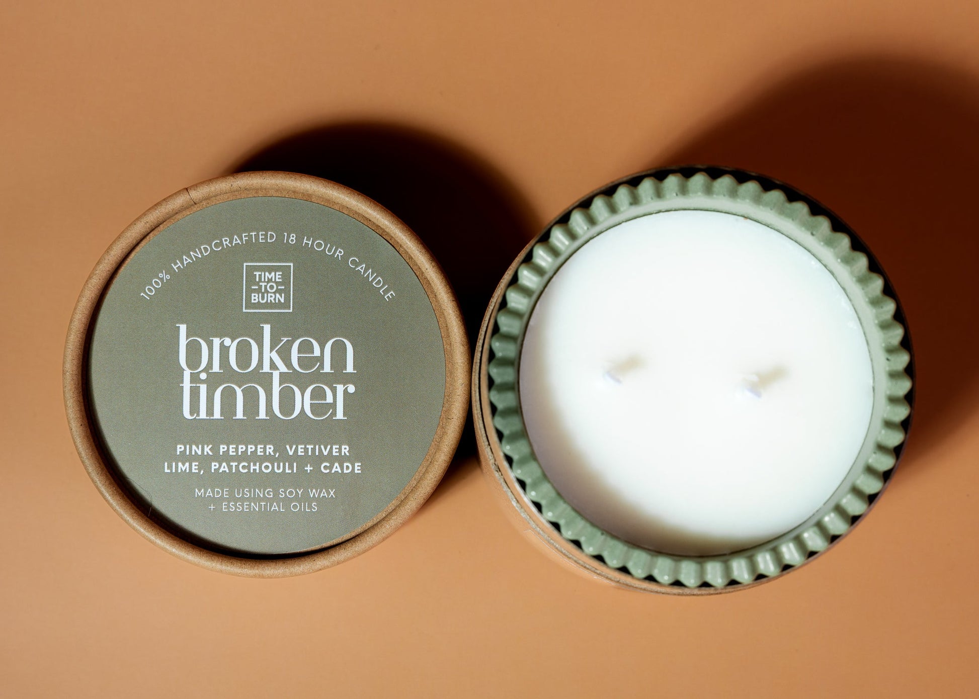 Broken Timber - Handcrafted Candle - The Classic Collection - Candle
