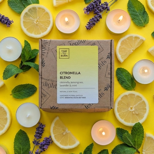 Citronella Mint Lemongrass & Lavender Tealights - Tealights