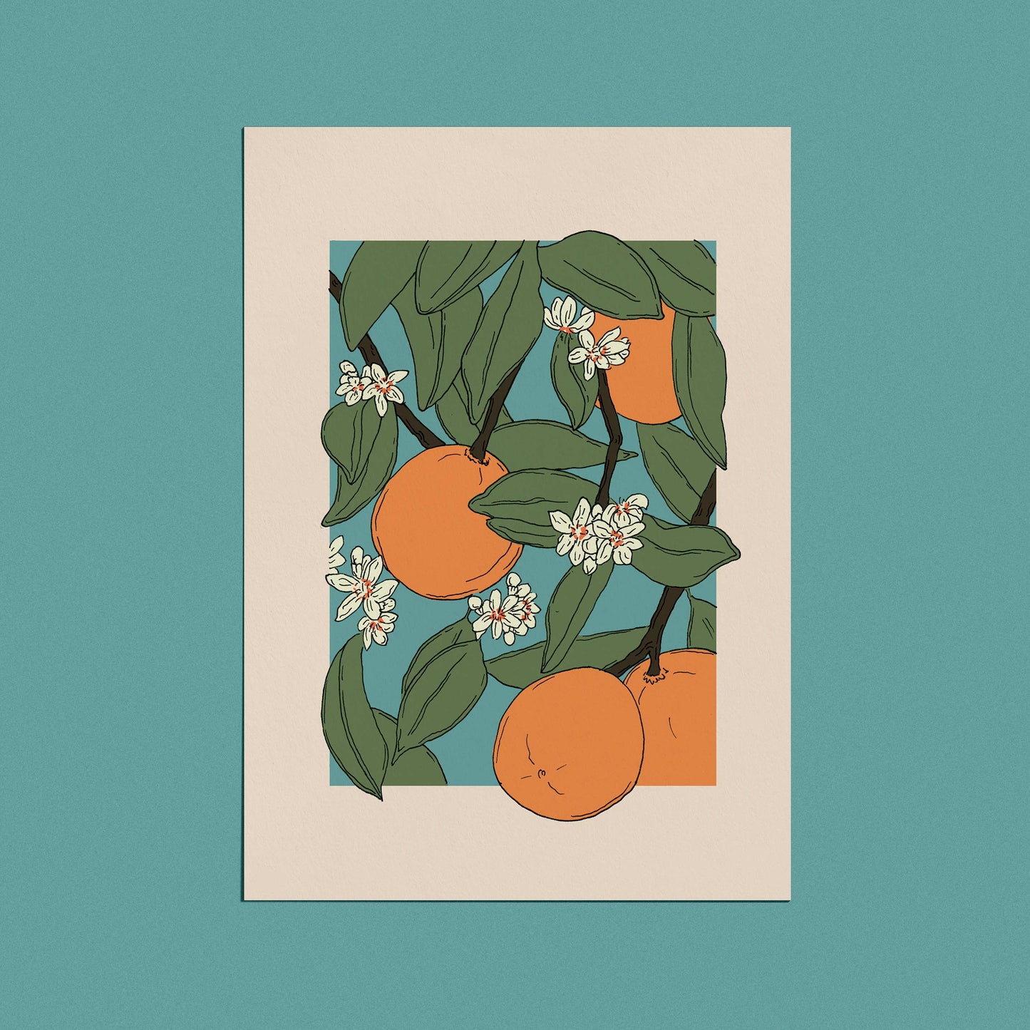 Oranges Gift Card - High Quality 300gsm Card