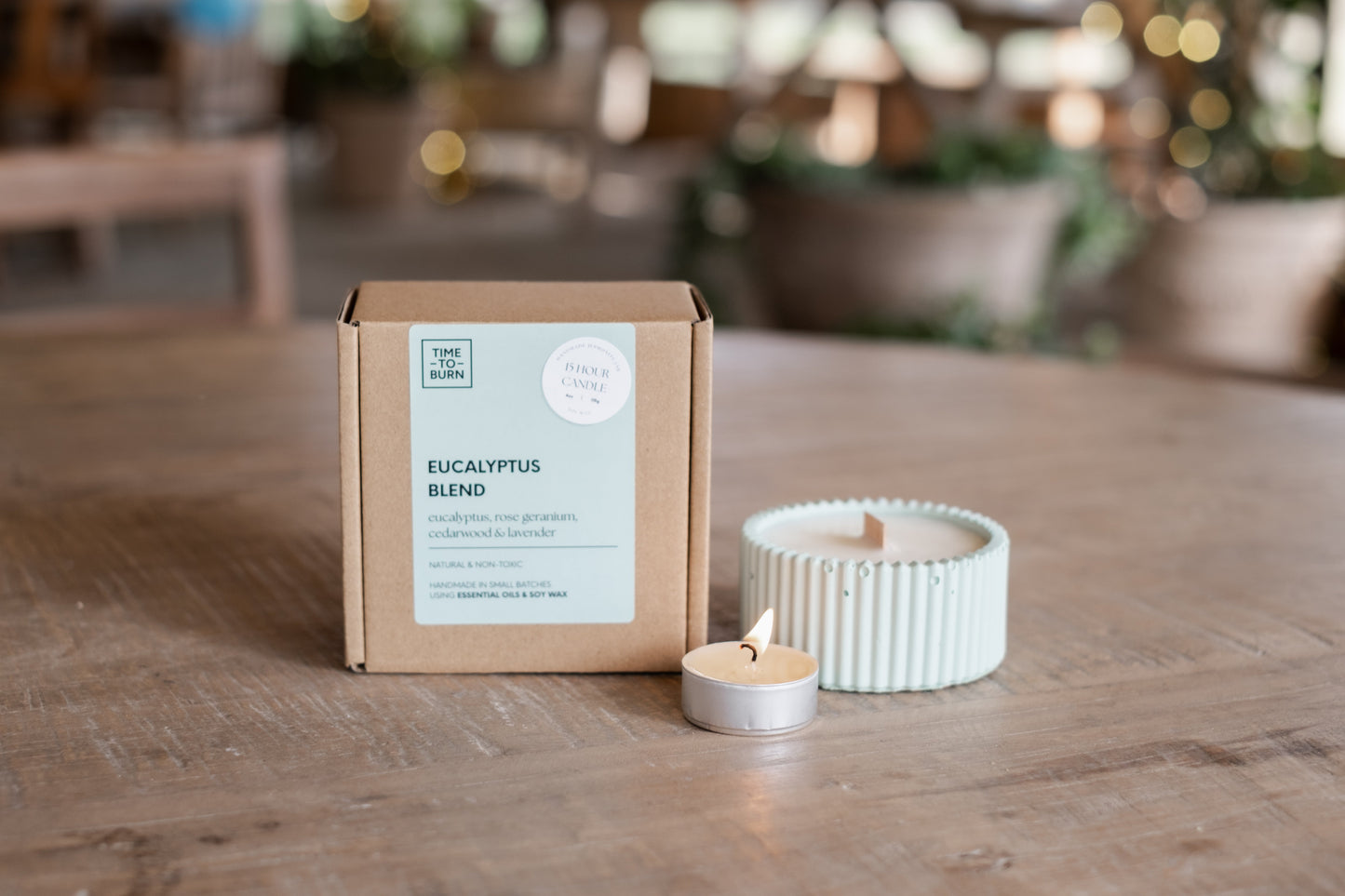 Eucalyptus Rose Geranium Lavender & Cedarwood | 15 Hour Candle - Candle