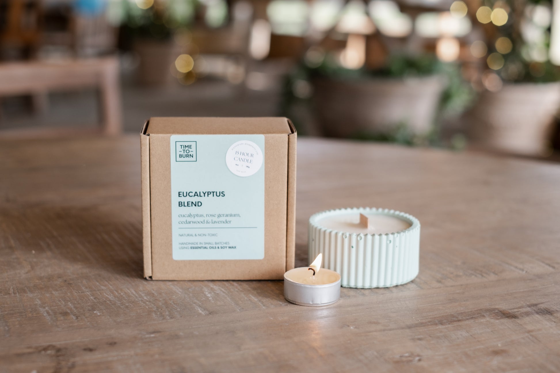 Eucalyptus Rose Geranium Lavender & Cedarwood | 15 Hour Candle - Candle