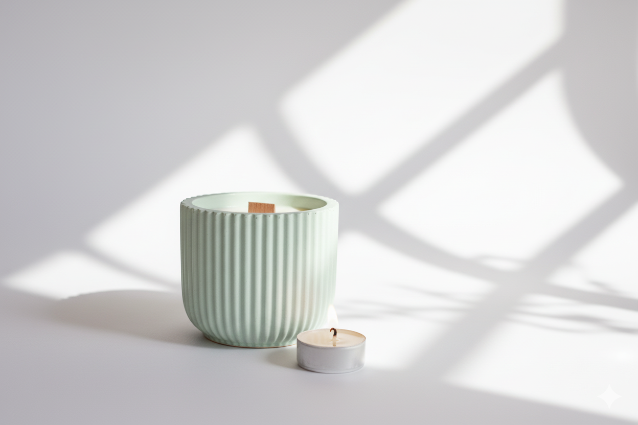 Eucalyptus Rose Geranium Lavender & Cedarwood | 40 Hour Refillable Candle - Candle