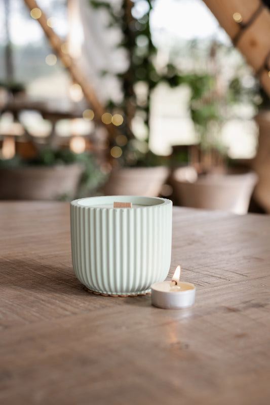 Eucalyptus Rose Geranium Lavender & Cedarwood | 40 Hour Refillable Candle - Candle