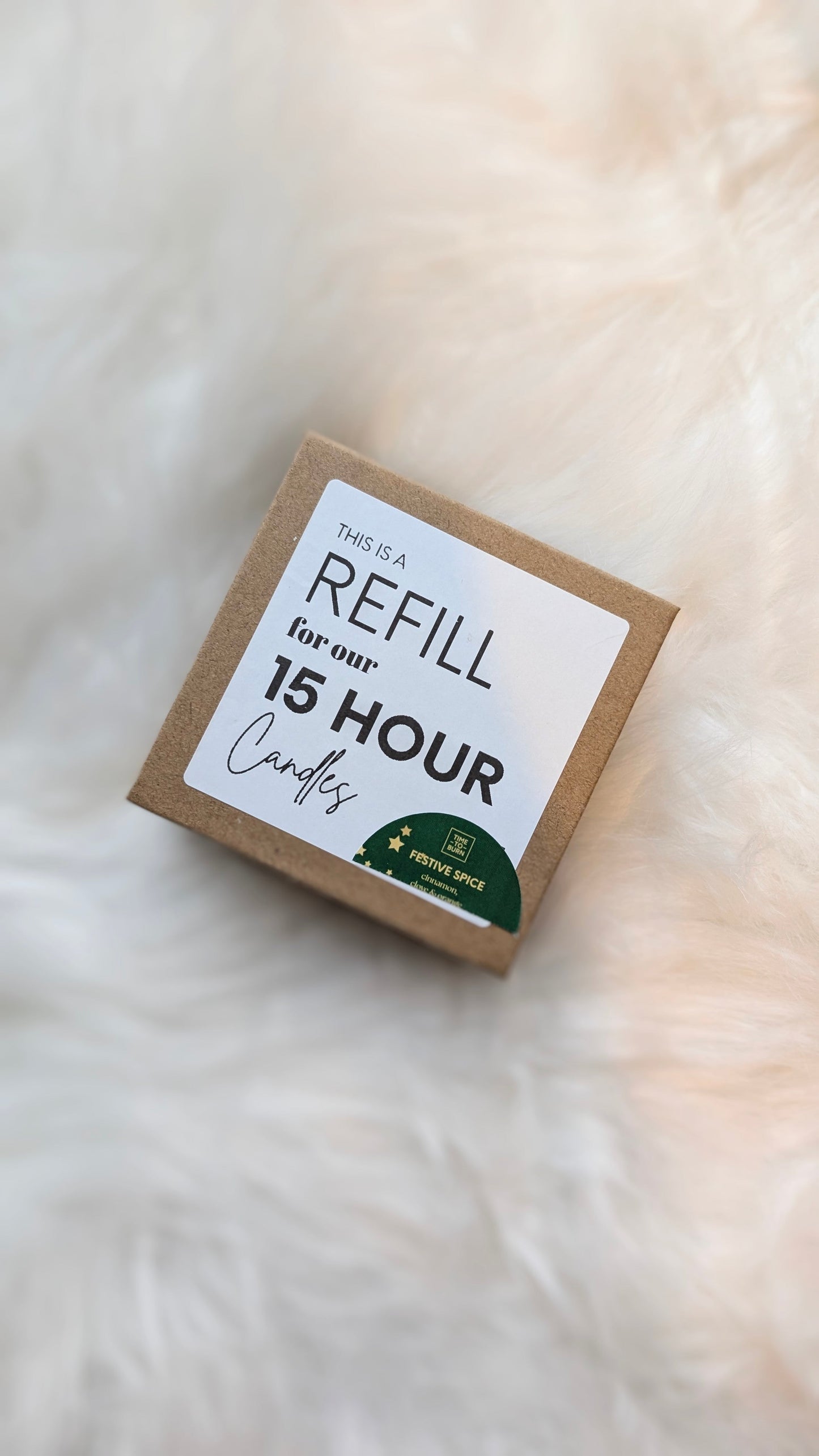 Festive Spice 15 Hour Candle Refill - Candle Refills