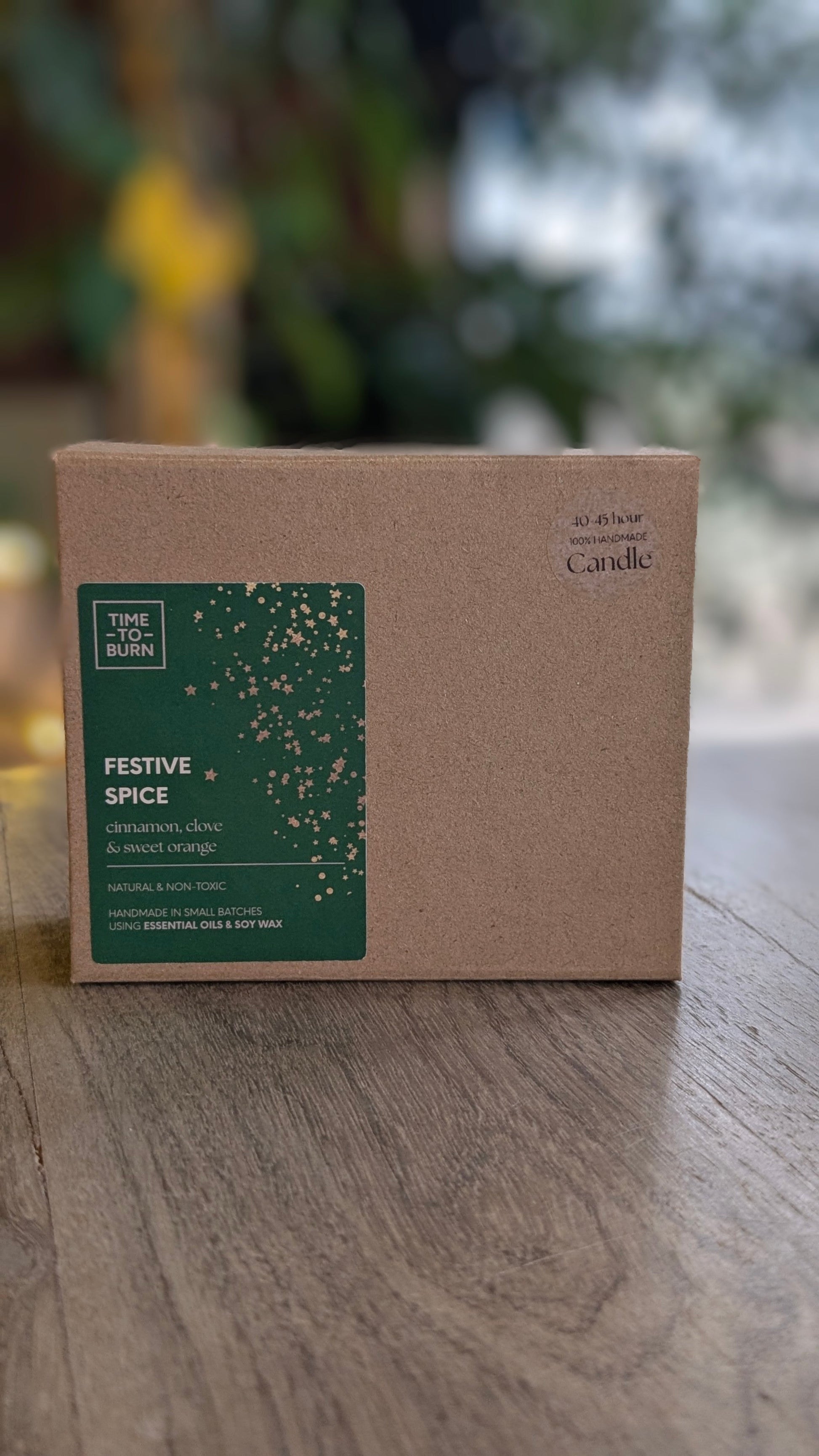 Festive Spice Candle 40 Hour Candle - Cinnamon Clove & Orange - Candle