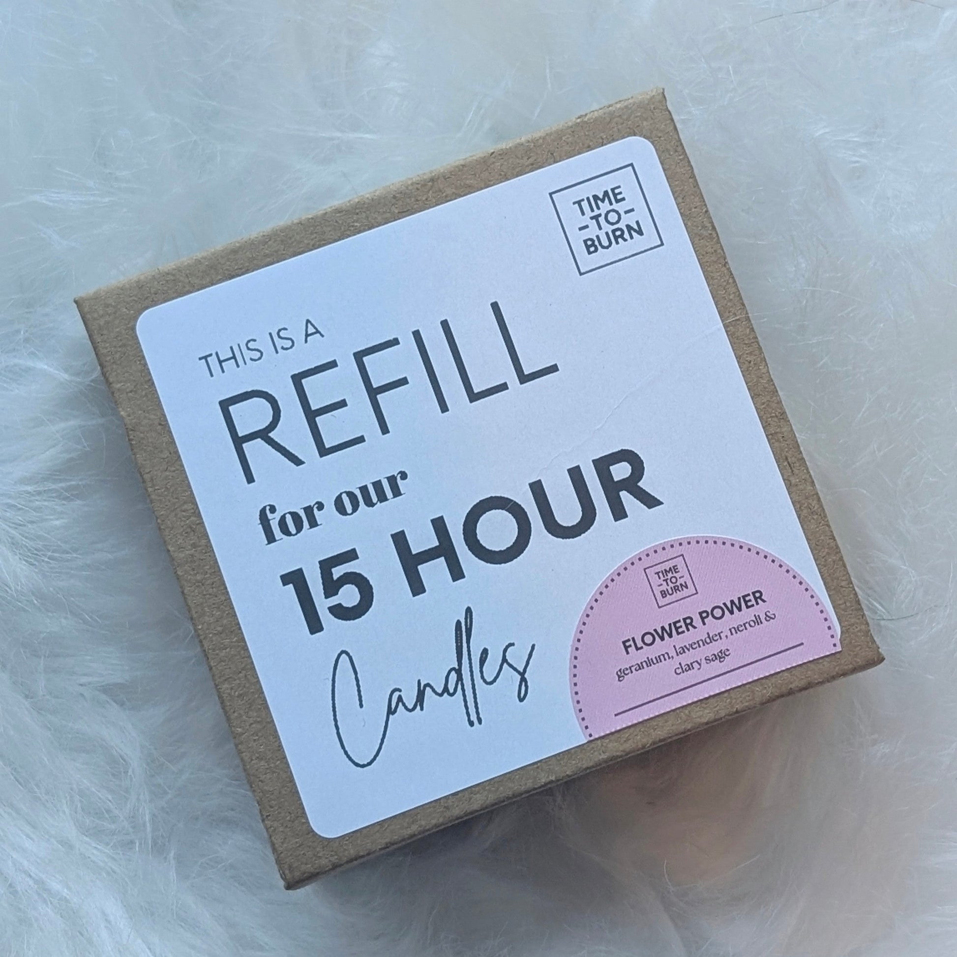 Flower Power 15 Hour Candle Refill - Candle Refills
